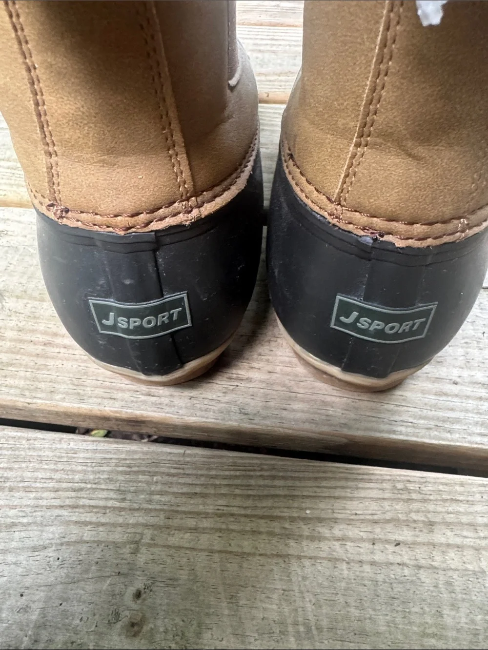JSport by Jambu Men's Brown and Black Rain & Snow Boots